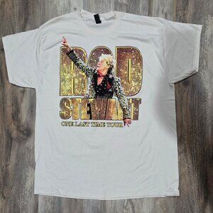 Rod Stewart 2025 One Last Time Tour Shirt Cream/Tan